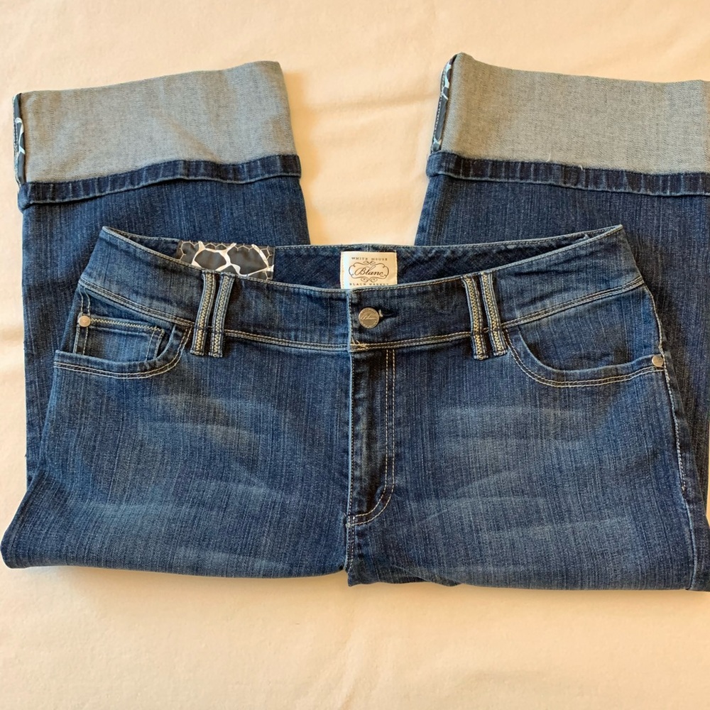 White House Black Market Crop Jeans Size 14 New without tags